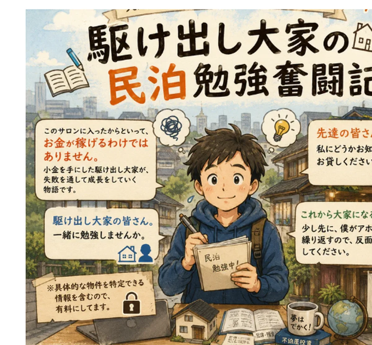 駆け出し大家の民泊勉強奮闘記